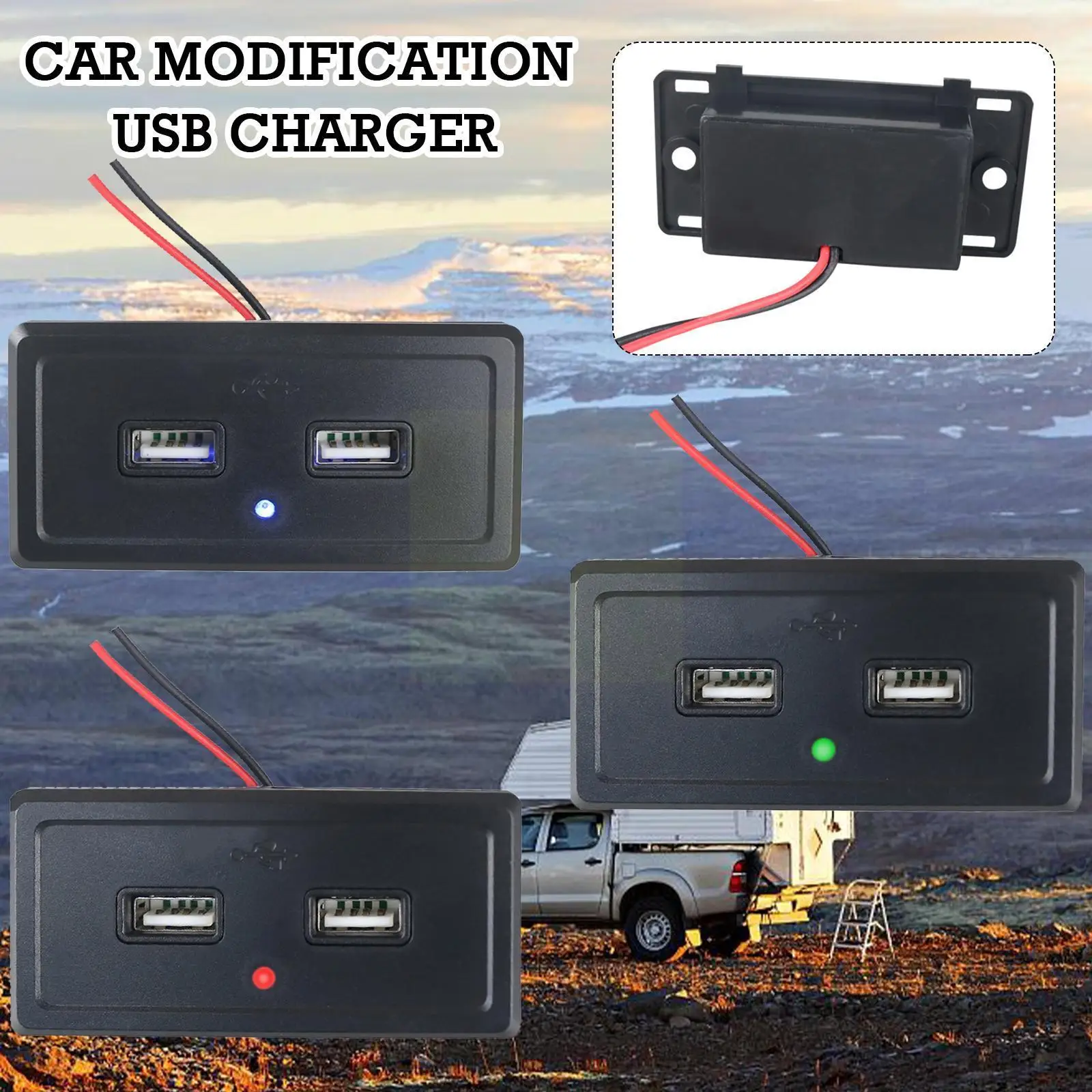 

Автомобильное зарядное устройство с двумя Usb-портами, 5 в пост. Тока/3,1 А