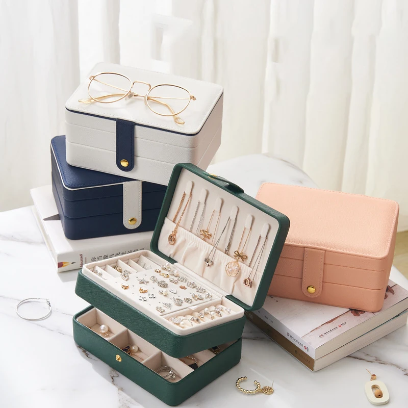 

Minimalist Style Jewelry Storage Box for Women Bracelet Chain Pendant Sugar Color Trend Jewelry Display Case for Girls