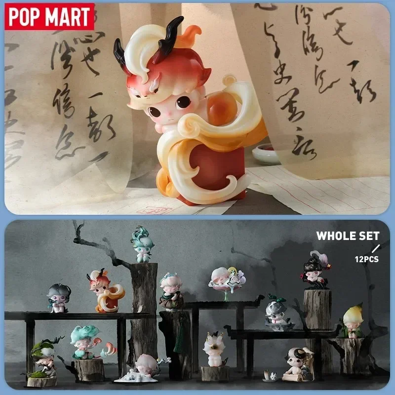 Фото POP MART DIMOO Истории в чашке Серия слепая коробка игрушки Kawaii аниме фигурка Caixa Caja Surprise Mystery Box куклы для девочек №4