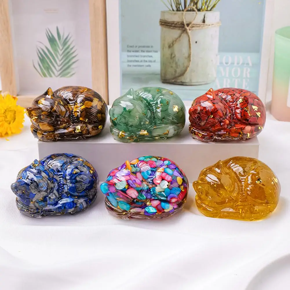 Статуэтка кошки из натурального камня ручная работа