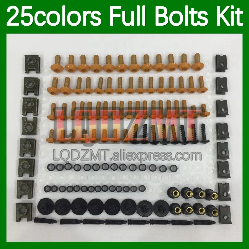 

268pcs Body Bolt Full Screws Kit For HONDA CBR919RR CBR900RR CBR 919 RR 919RR CBR919 RR 98 99 1998 1999 Fairing Bolts screw Nut