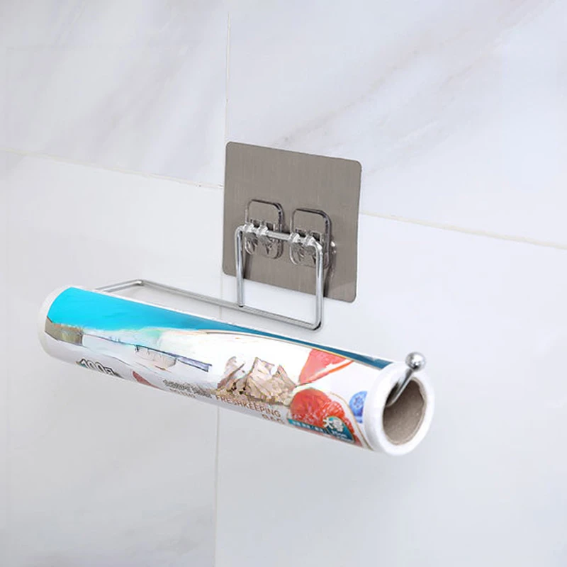 

Kitchen Rag Paper Storage Rack Toilet Paper Holder Hanger Tissue Roll Towel Rack Bathroom Toilet Sink Door Hanging Hook