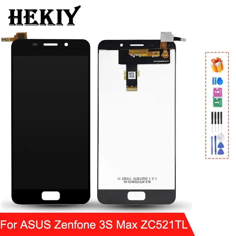 ЖК-дисплей 5,2 дюйма для ASUS Zenfone 3S Max ZC521TL X00GD, сенсорный экран с рамкой, дигитайзер, сборка для ASUS ZC521TL, дисплей X00GD