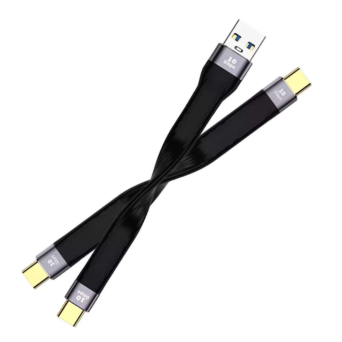 

USB 4.0 3.1 Type C 60W 100W Fast Charging Short Mobile Charger Cord 10Gbps 40Gbps Data for