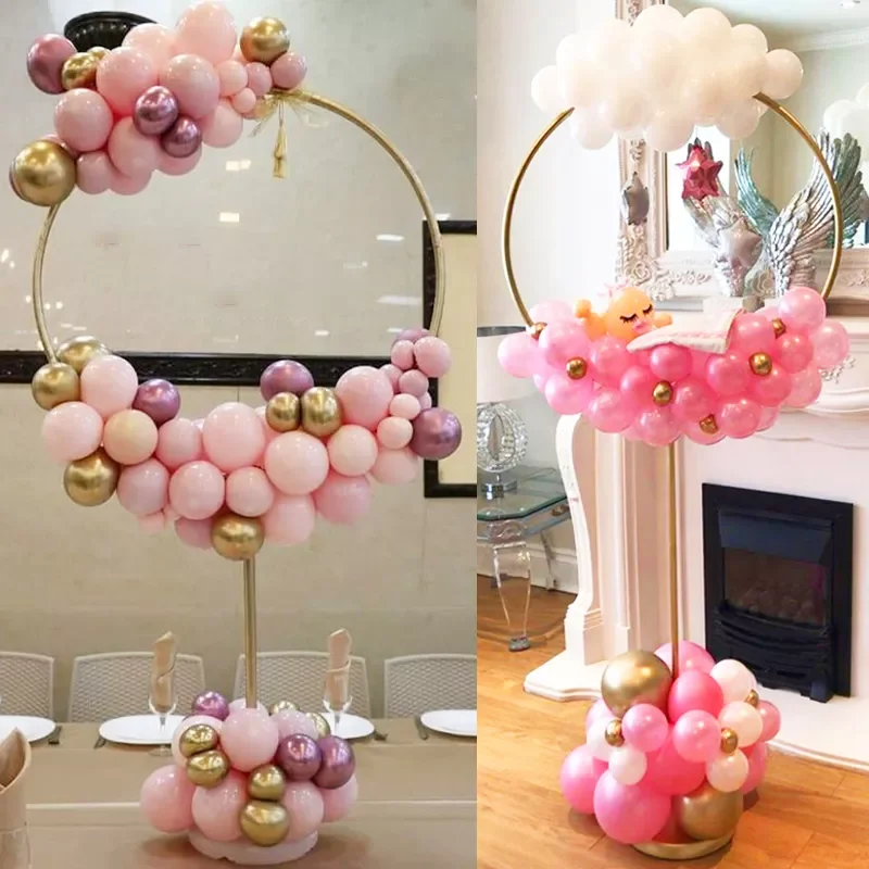 

Arch Balloons Round Hoop Holder Birthday Party Decor Baloon Baby Shower Balloons Ring Stand Wedding Decoration Ballon