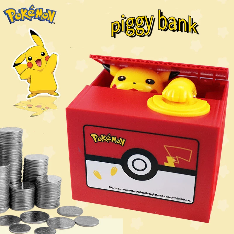 

Pokemon Pikachu Electronic Coin Bank Cute Piggy Bank Funny Money Bank Anime Money Box Big Piggy Bank Toys Piggy Bank for Kids