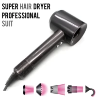 negative ion hair dryer professional hair dryer with flyaway attachment multifunction temperature control for salon style tool