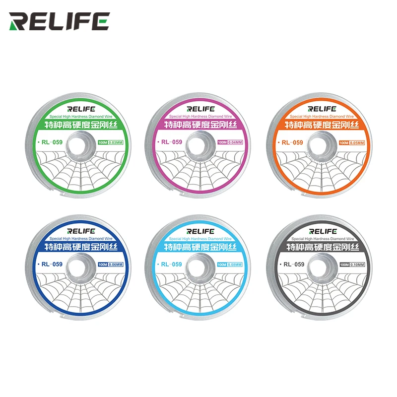 

3PCS/lot RELIFE RL-059 LCD Screen Separation Ultrafine 0.03MM 0.04mm 0.05mm 0.1MM Cutting Stainless Alloy Gold Molybdenum Wire