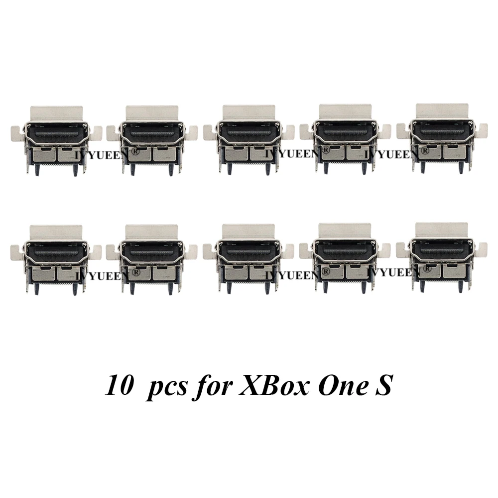 IVYUEEN 10 ШТ для консоли XBox ONE Series X / S Оригинальный порт HDMI-совместимого разъема HD Display Socket Connector Jack Interface Repair on.