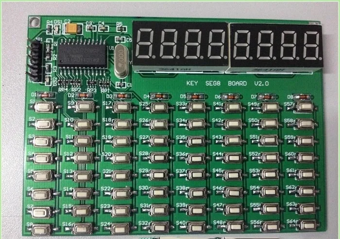 

Драйвер интерфейса IIC 8 светодиодный Digital Tube 64 Keyboard Module ZLG7290 макетная плата