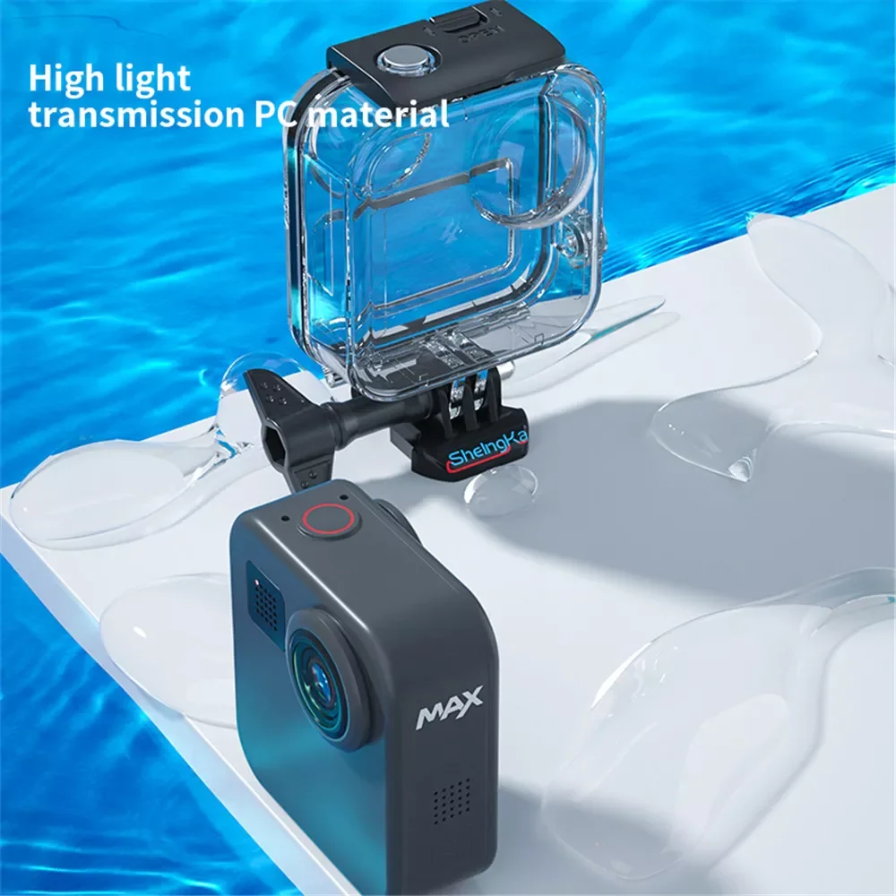 

Kebidu Waterproof Housings For gopro MAX 360 Diving Protection Underwater Dive Cover Action camera mini osmo action Camera Case