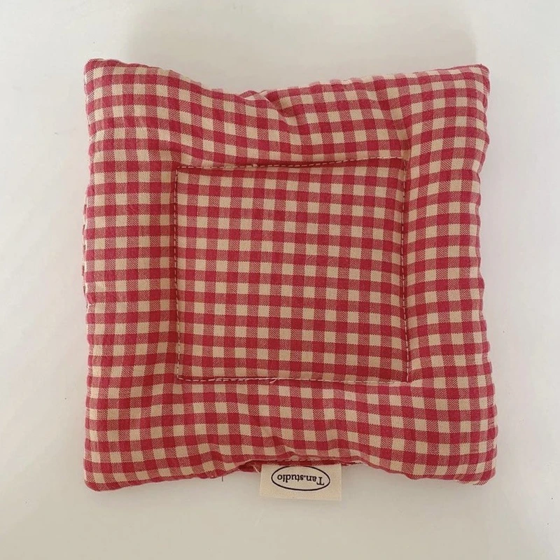 

Корейская хлопковая подставка для хранения ключей, ювелирный коврик, двусторонняя утолщенная ткань, милый шнурок, портативные аксессуары для кафе