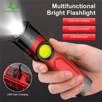 flashlight usb rechargeable super bright long shot mini torch portable multifunctional led flashlight waterproof camping lantern