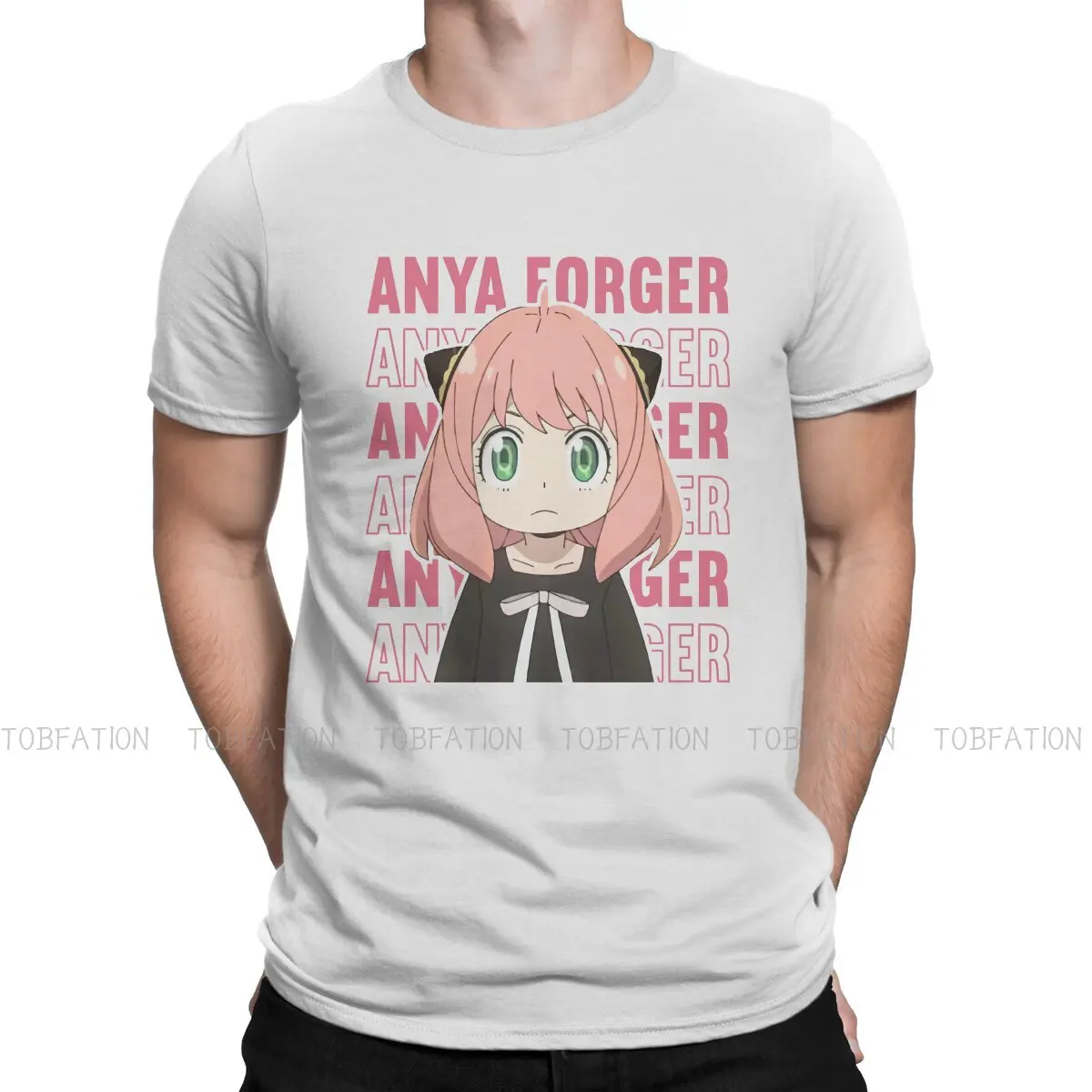 

Spy x Family Anya Forger Tshirt High Quality Graphic Men Vintage Goth Summer Clothes Cotton Harajuku T Shirt