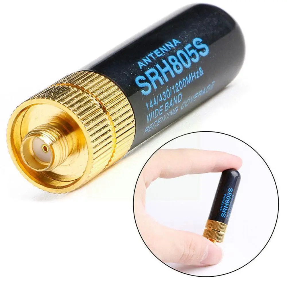 

1pcs Srh805s 4.5cm Short Antenna Sma-f Female Vhf Uhf For Baofeng For Two Way Radio Walkie Talkie Antenna Accessori F1b6