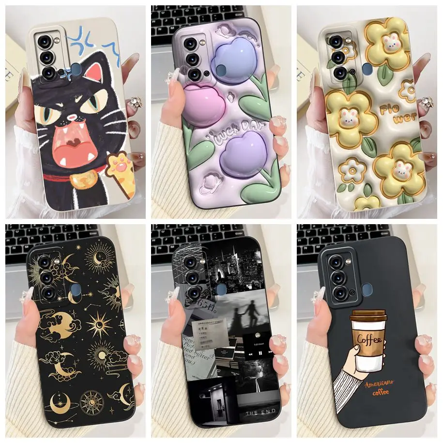 For Itel Vision 3 Case Popular Flower Soft Silicone Camera Lens Protection Phone Cover Fundas S17 S661W P38 P 38 Bumper