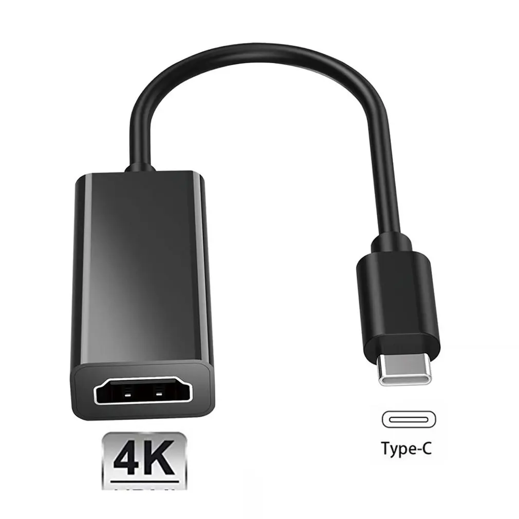 

Кабель-адаптер USB Type-C к HDMI, HD 4k, USB HDTV, кабель для MacBook, Samsung Galaxy S10 S9, кабель для подключения к компьютеру