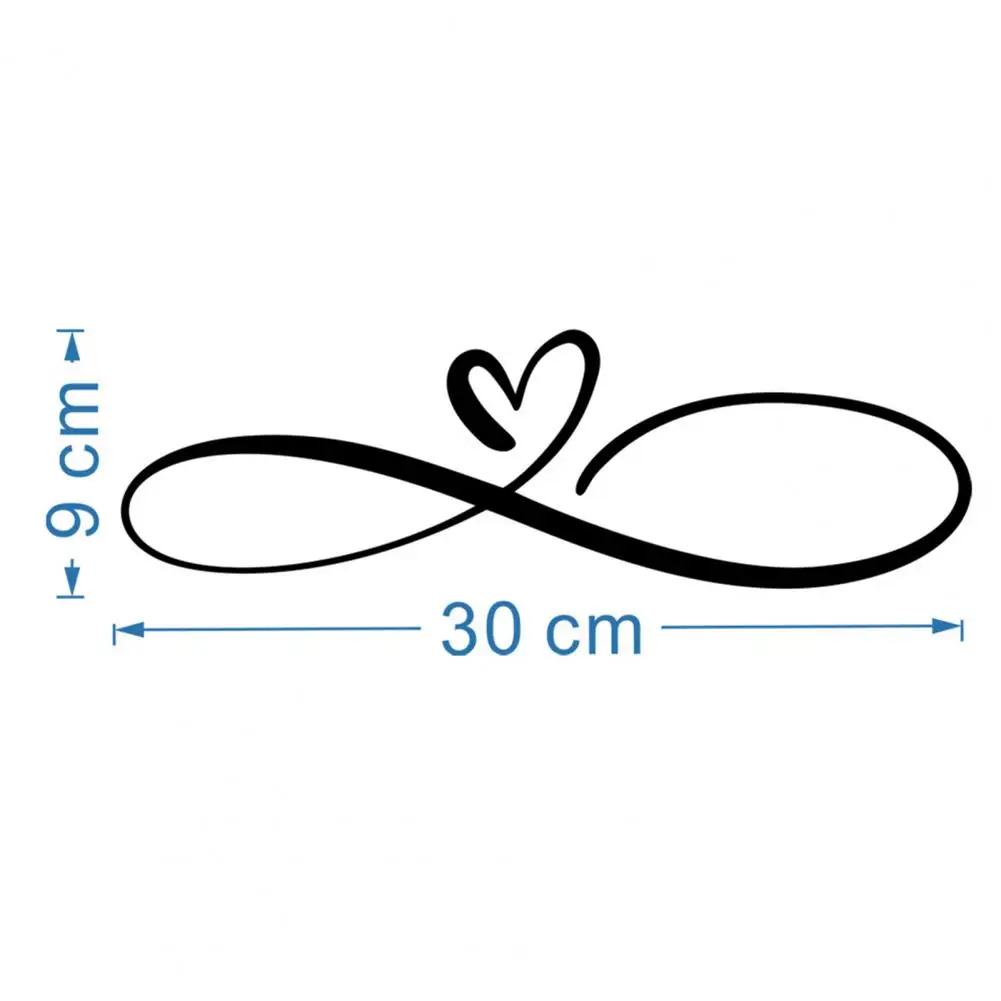 

Room Sticker Durable Portable Self-adhesive Wall Love Heart Shape Mirror Sticker for Living Room Wall Sticker Wall Decal