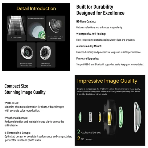 VILTROX 28 мм F4.5  объектив для Sony E Mount