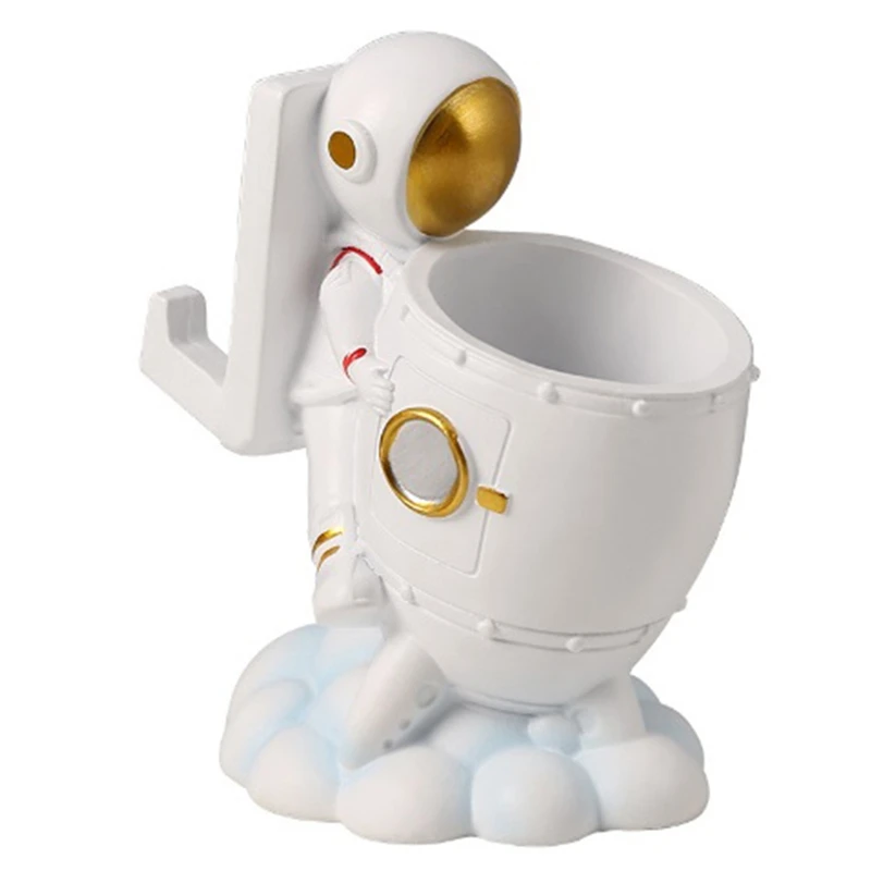 

Astronaut Pen Holder Astronaut Pencil Cup Holder Astronaut Figurines Ornament Gift Children's Room Desk Decor For Space Lover