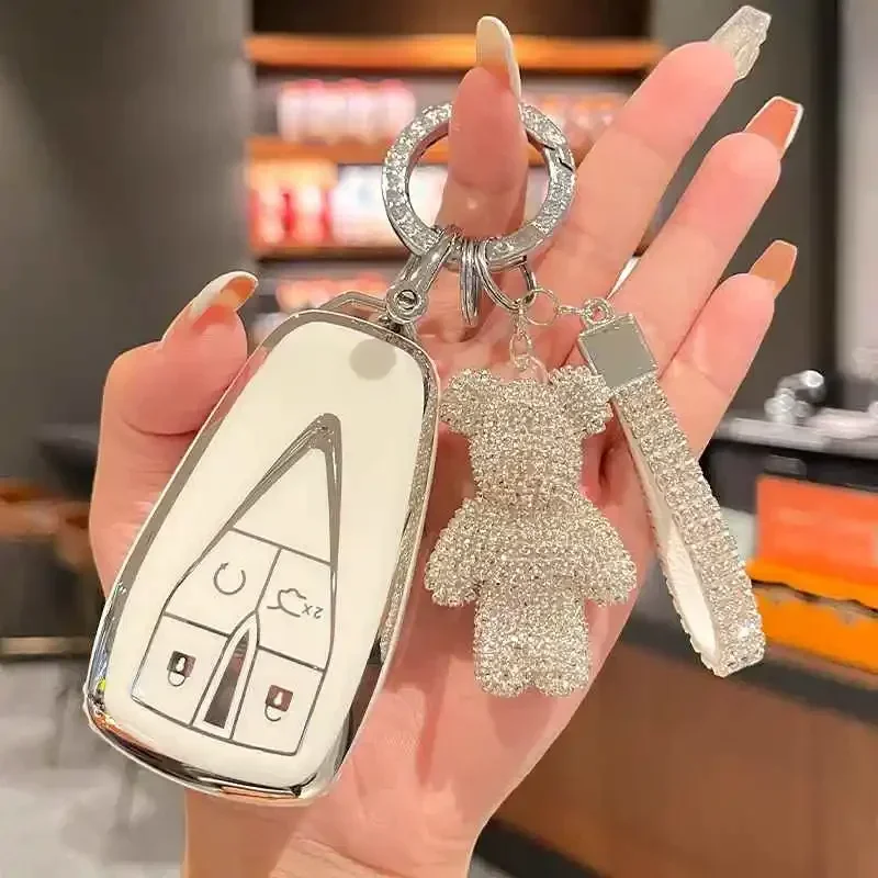 

Чехол для автомобильного ключа из ТПУ для Changan UNIT UNIK CS35PLUS CS55 PLUS CS75 PLUS Oshan X7 X5, защитный брелок для ключей