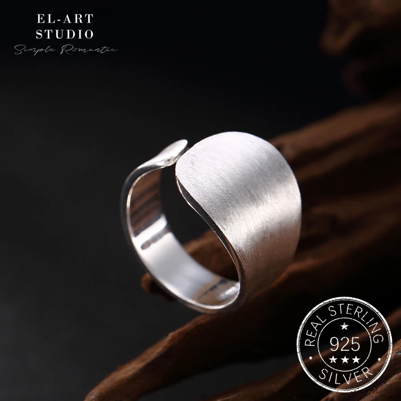 

S925 Silver Ring for Women and Men Silver Wire Drawing Vintage Ring Unique Cool Gift for Friend Fashion Trendy