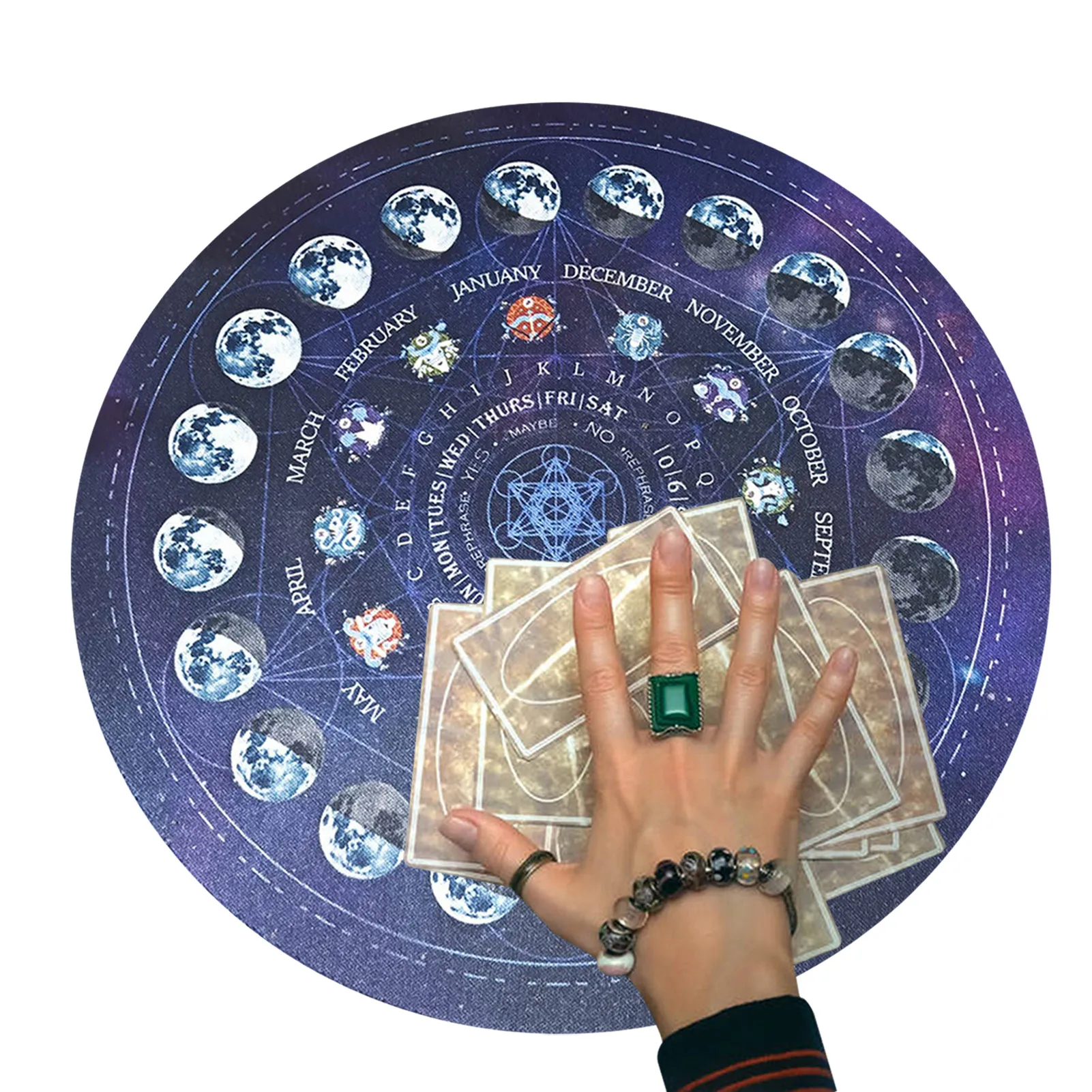 

Altar Tarot Card Cloth Altar Tarot Card Cloth Starry Sky Rubber Pad For Divination Divination Rubber Mat 8.66in Tarot Card Cloth