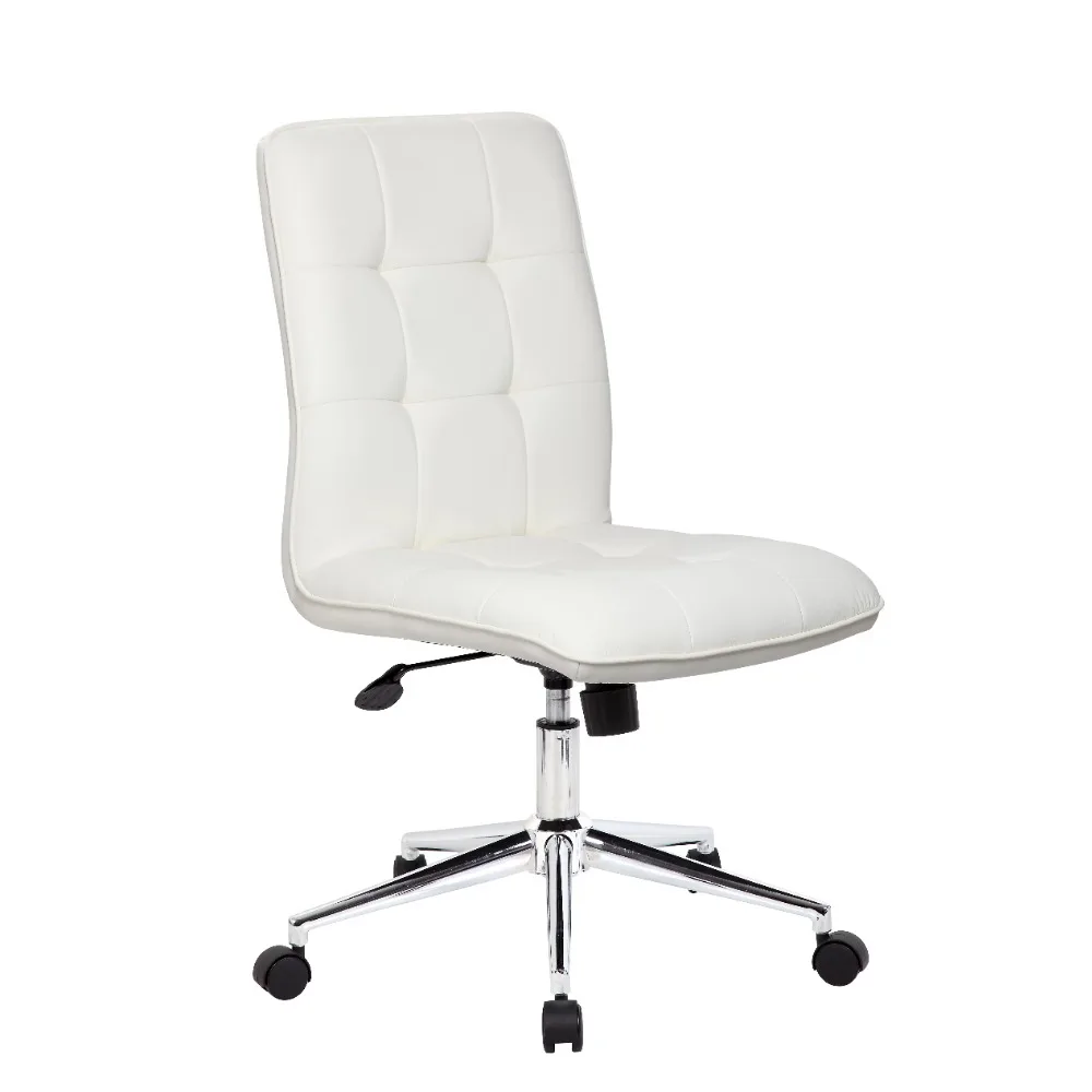 

Boss Office & Home Donna Modern Vinyl Desk Chair, Multiple Colors