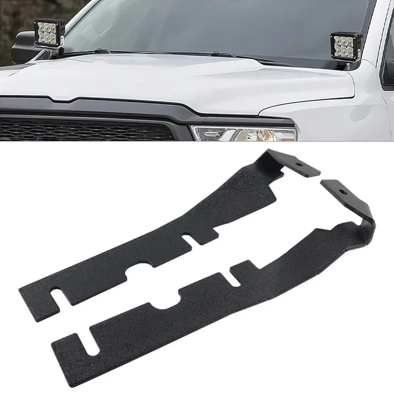 

Петли капота автомобиля, кронштейны, светодиодный рабочий фонарь, монтажный держатель для 2009-2018 Dodge RAM 1500 2500 350, аксессуары для бездорожья 4x4