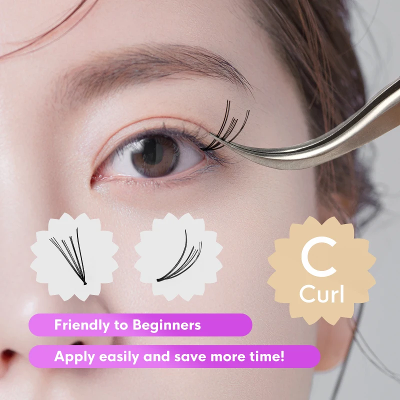 Фото 8/10/12/14mm mixed 10pcs/Lot Individual False Eyelash Extension Long Under Short Medium Choose any Sizes You Need №5