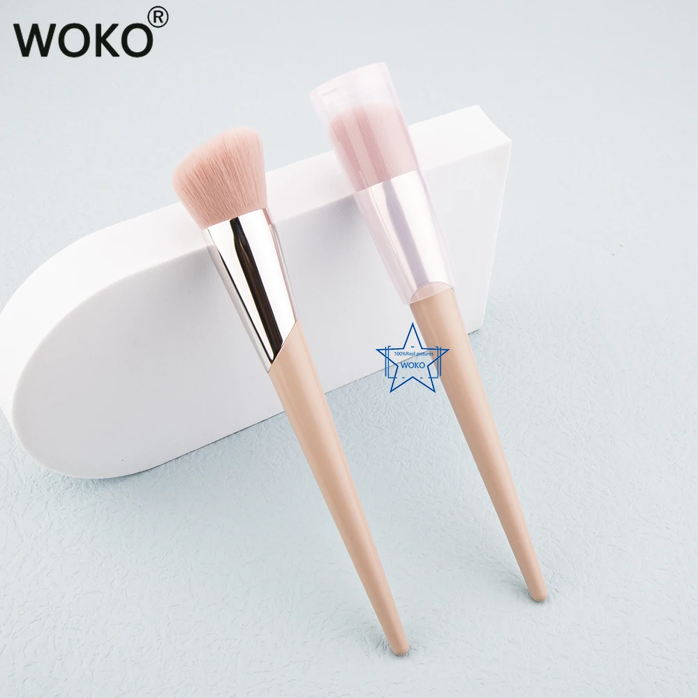 

Big Foundation Brush Angle Foundation Brush BB Cream Foundation Makeup Brush Pink Synthetic Hair Foundation Buffing Makeup Tool