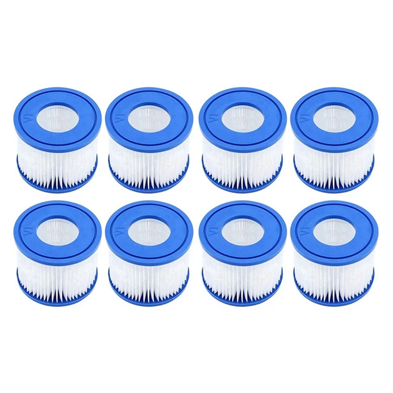 

Swimming Pool Replacement Filter Elements VI Inflatable Filter Elements for Bestway VI Lay-Z-Spa Miami 8PCS