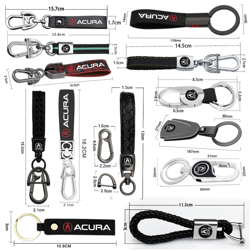 Автомобильный брелок для ключей автомобильные товары Acura MDX S2000 RL Android RSX Cinturon TLX TSX