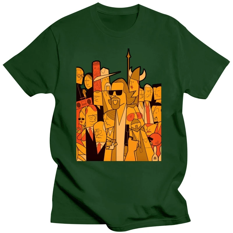 Футболка с забавным фильмом Большой Лебовски мужская футболка принтом коротким