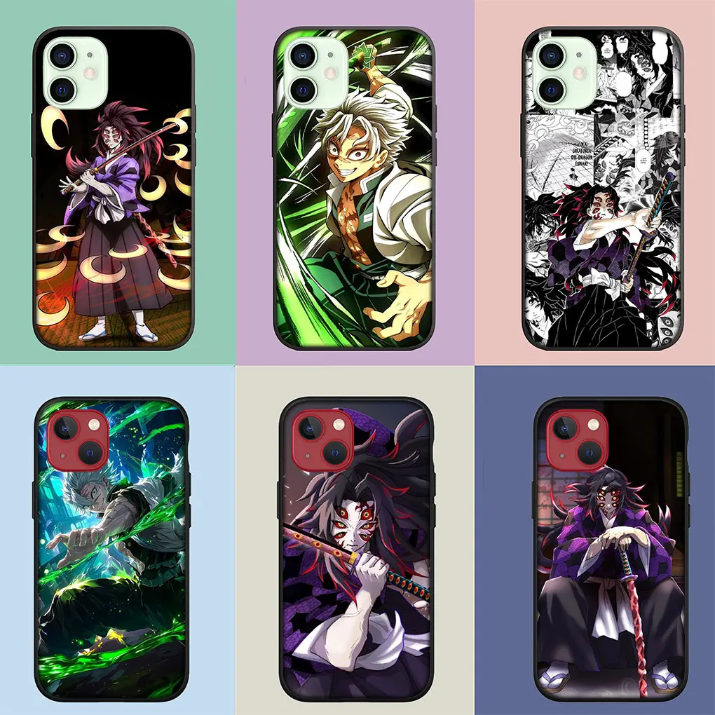Чехол для телефона Kokushibo Demon Slayer Sanemi Shinazugawa Apple iPhone 15 14 Plus 13 12 Mini Pro Max XR + 13Pro 14+ 15+
