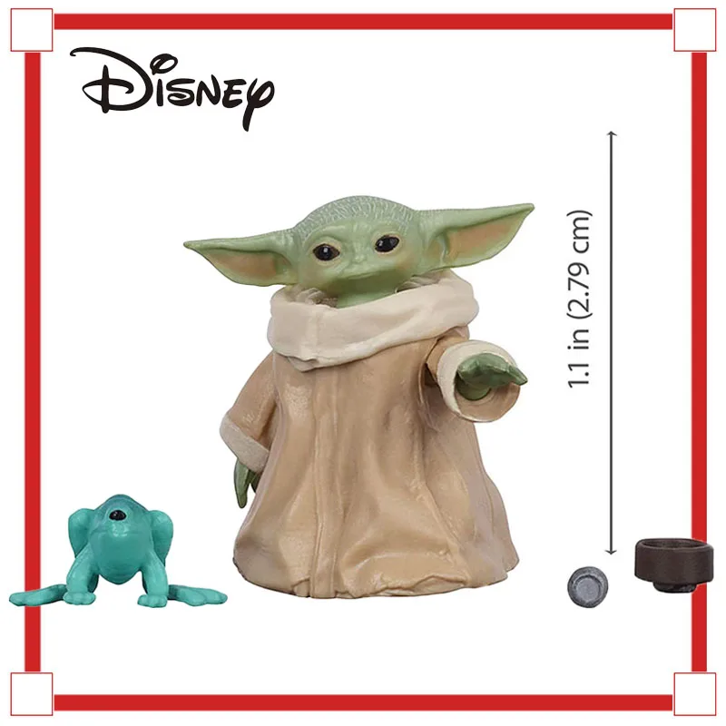 

Genuine Spot Mattel 2.79Cm Hard Plastic Movable Doll Hand-Made Hasbro Star Wars The Mandalorian Yoda Baby Movable Baby Yoda