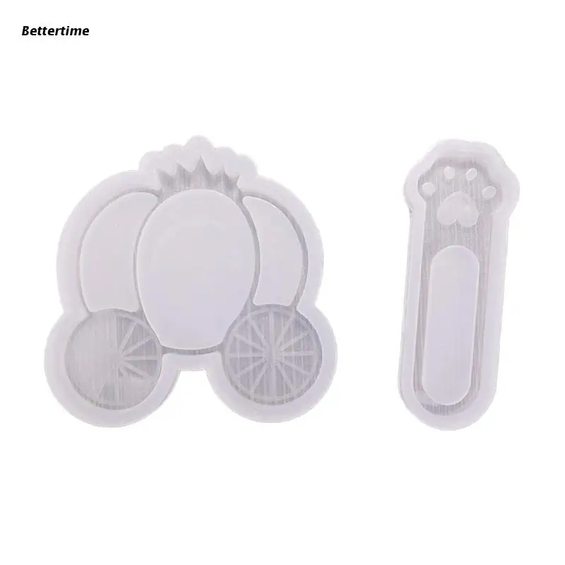 

B36D Pumpkin Car Paw Quicksand Silicone Mold Pendant Handmade Ornament Mold