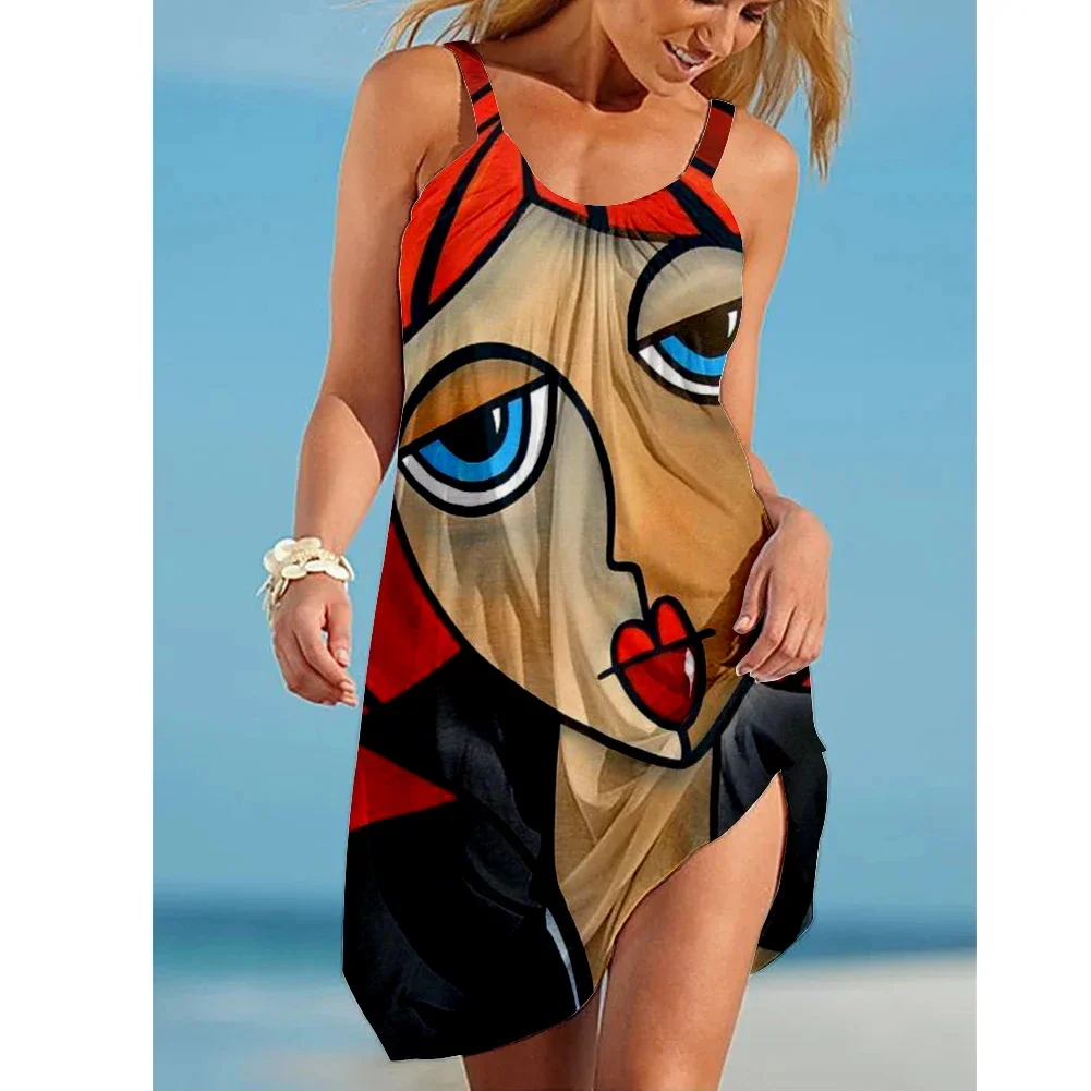 

Women's Bathing Floral Beachwear beach Cover-Ups 3D Beach Dress printed Crochet Suit Hollow Lace Swimsuit Mini Tunic shoulder