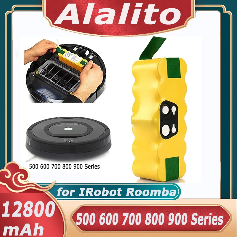 Аккумулятор Li-Ion ALalito для iRobot Roomba 500 600 700 800 900 12800 мАч 14 4 В