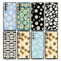 vintage flower little daisy phone case for samsung galaxy s7 s8 s9 s10e s21 s20 fe plus note 20 ultra 5g soft silicone