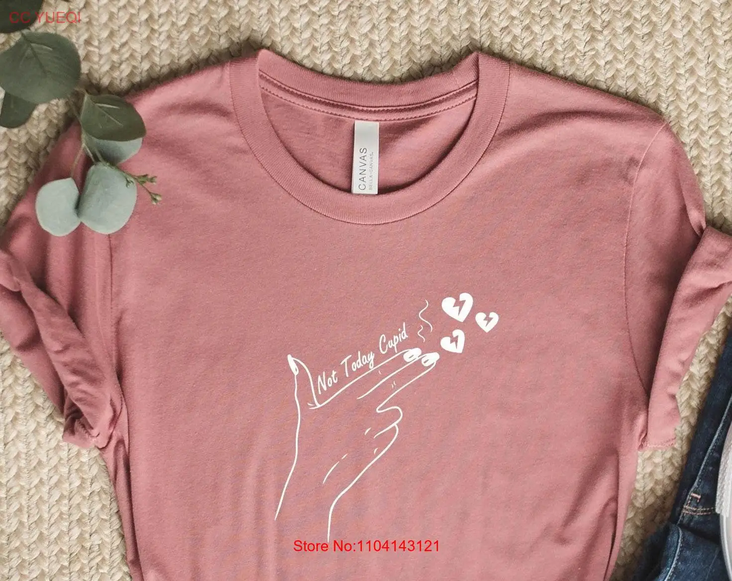 Футболка Not Today Cupid с пистолетом и пальцами забавная рука на День святого