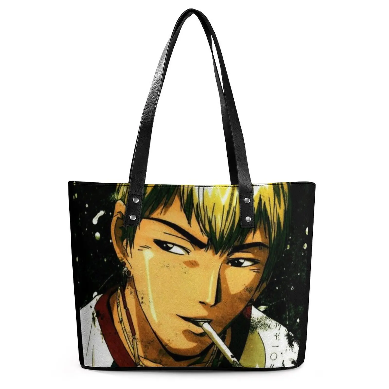 

Большая учительница Onizuka аниме японские сумочки манга Eikichi Onizuka Дымчатая волосяная сумка через плечо Женская дорожная сумка-тоут с принтом с...