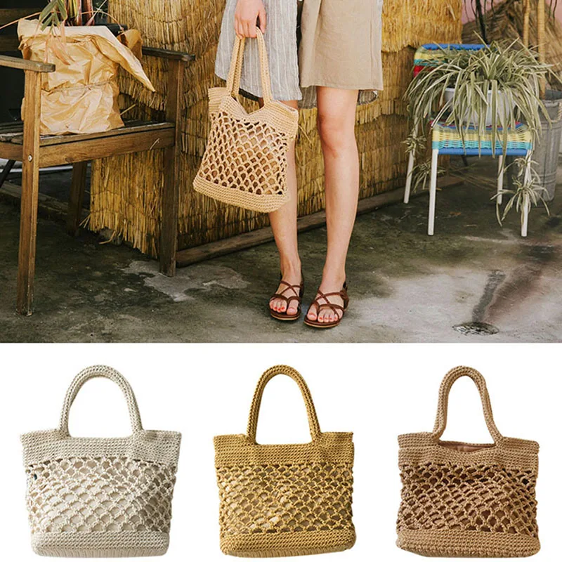 

Small Messenger Bag Women 2022 New Cotton Line Hand-Woven Sloping Straw Bag Ethnic Wind Tassel Summer Beach Bag Handbag