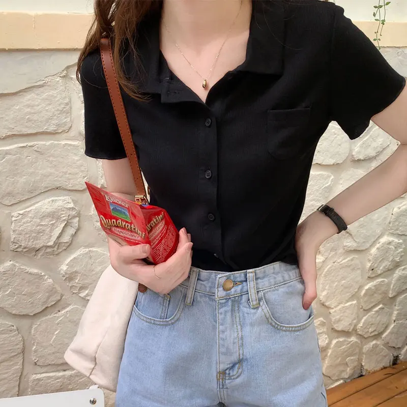 Летняя новая женская одежда маленький облегающий топ для похудения повседневные