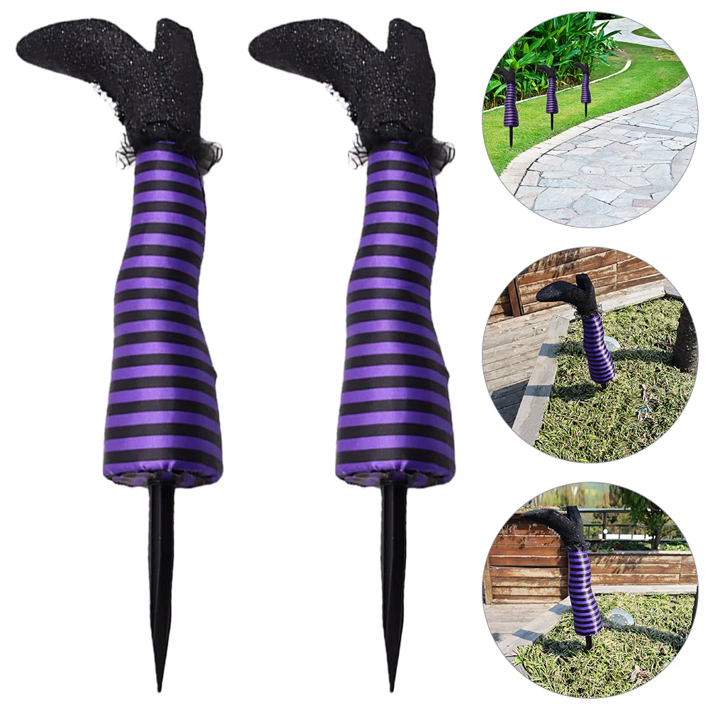 

Witchlegs Stakes Leg Yard Decor Garden Decorations Decoration Outdoor Wicked Stake Sign Witches Signs Party Lawn Down Props
