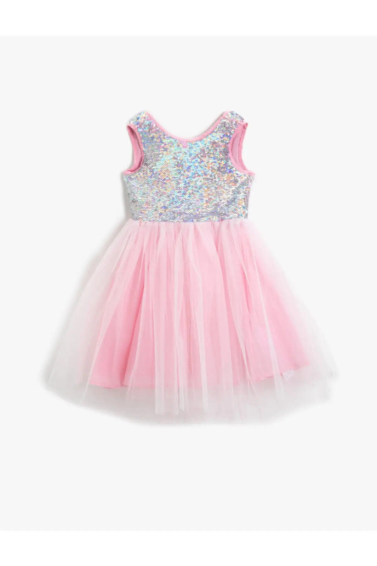 

Female Child Pink Sequin Gauze Dress Clothing