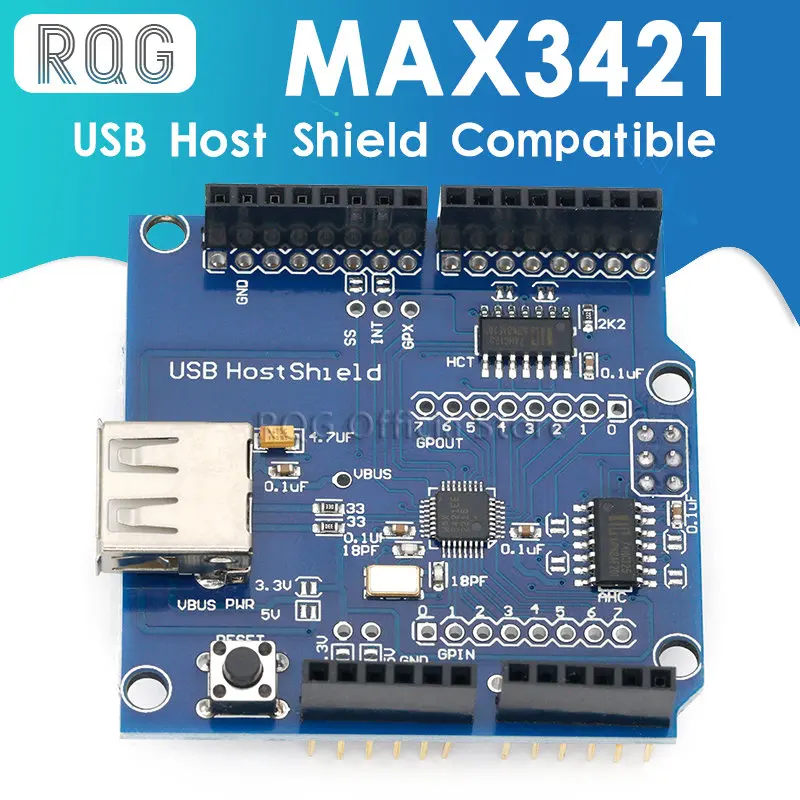 

USB host shield compatible with Google ADK supports uno Mega max3421 development board module