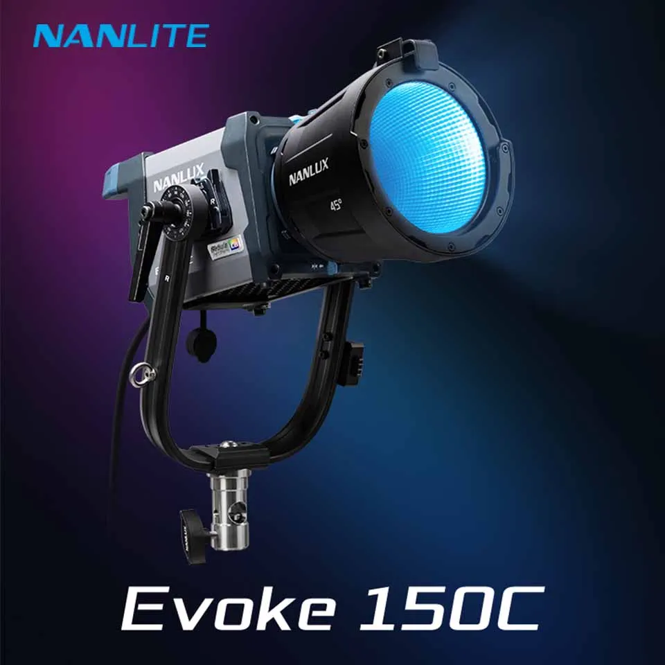 Фото Светодиодный полноспектральный светильник Nanlux Evoke 150C Nebula C8 с 8 цветами, 1000-20000K, CRI96, DMX, CRMX для киносъемок №2