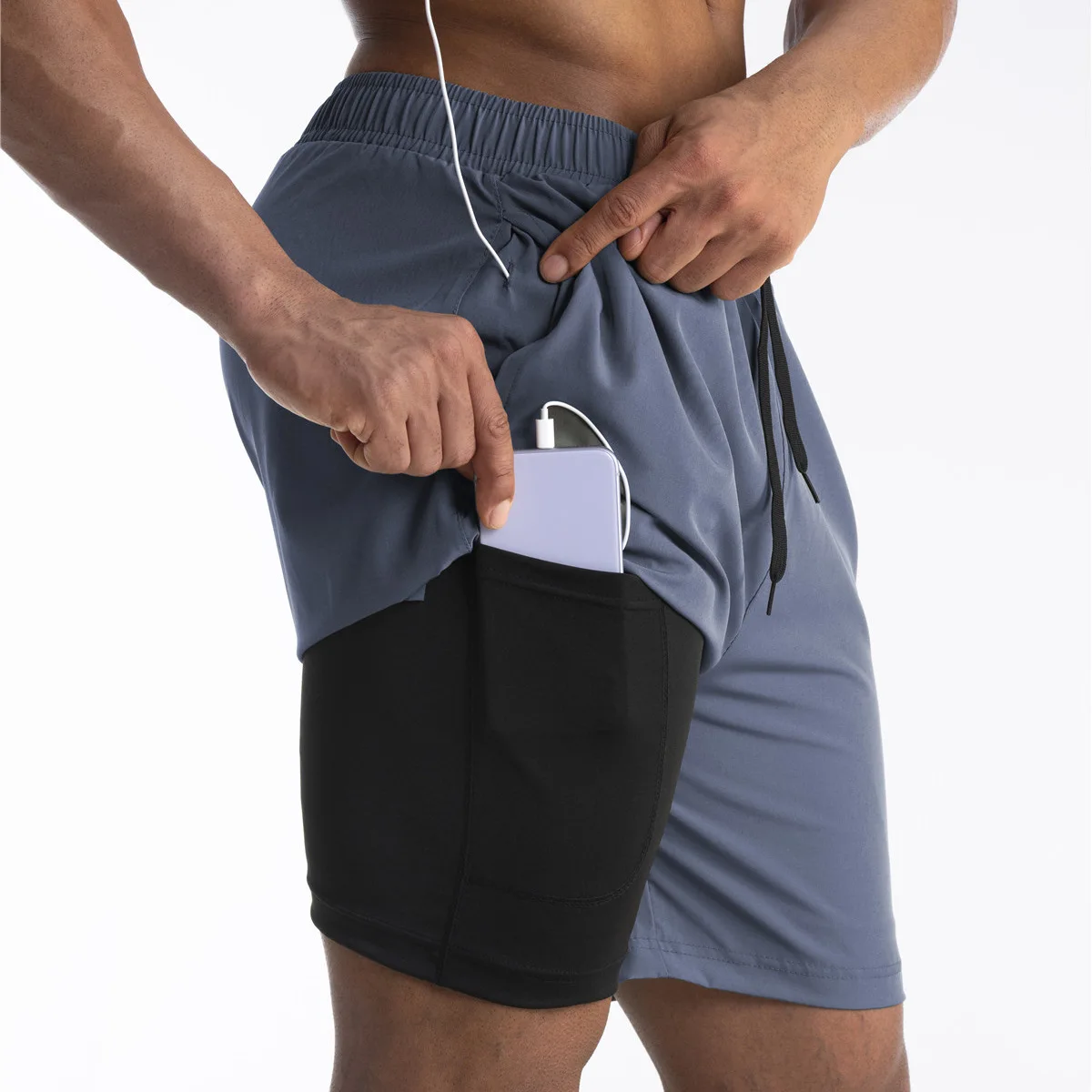 

Men's Beach Pants Sports Shorts Outdoor Running Pants Men's Fitness Training Pants Moisture Absorbent Quick Dry Basketball Pants