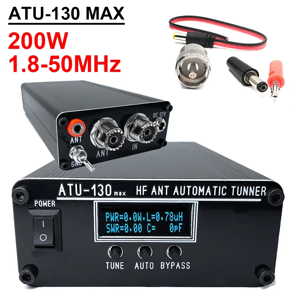 Фото ATU-130 MAX 1,8-50 МГц 200 Вт автоматический антенный тюнер миниатюрный коротковолновый антенный тюнер обновленная версия ATU-100 ATU100 №1